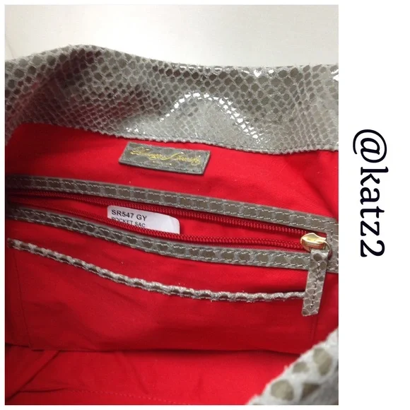 Dooney & Bourke Embossed Snakeskin Pocket Sac - Picture 5 of 6